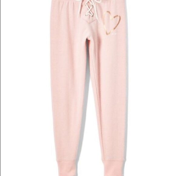 Peace Love World Lace Up comfy jogger pants - Picture 1 of 3